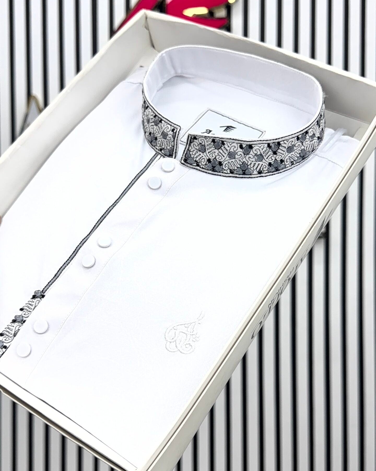 Luxury White Panjabi image 0