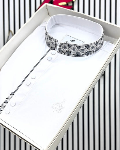 Luxury White Panjabi image 0