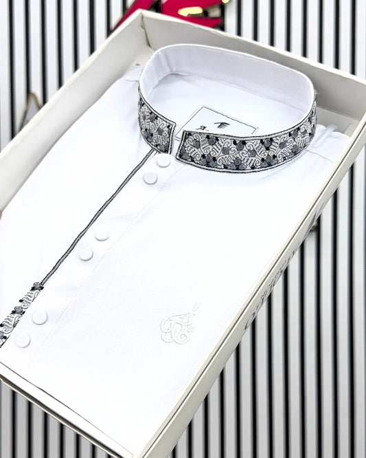 Luxury White Panjabi image 0