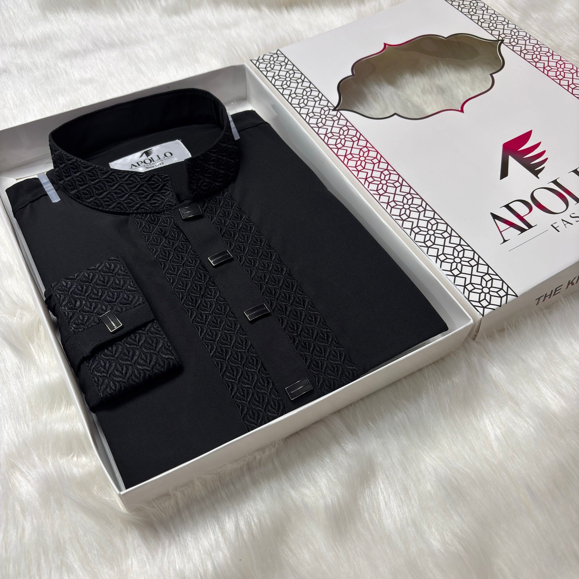 Premium Black Panjabi image 0