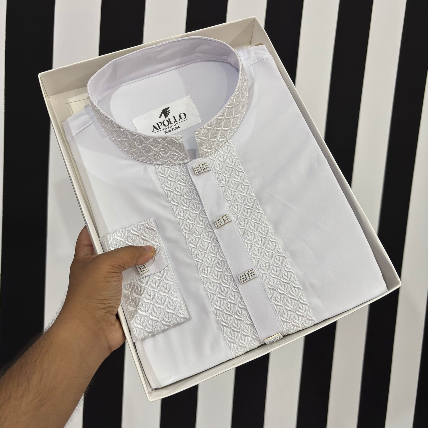 Premium White Panjabi image 0