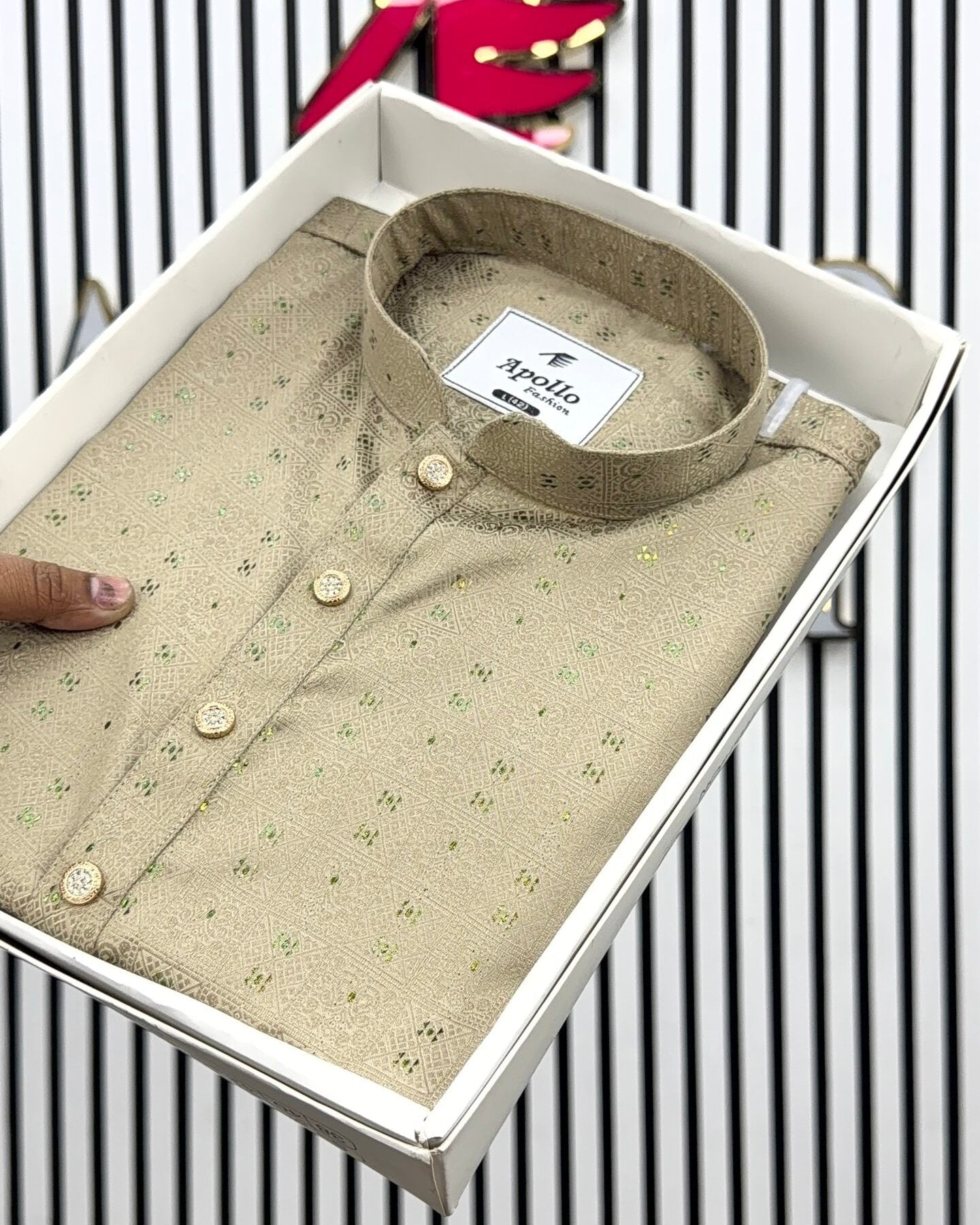 Luxury Katan Brown Panjabi image 0