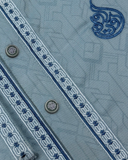 Luxury China Bamboo Panjabi – Sky Blue