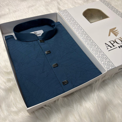 Embossed Cotton panjabi image 0